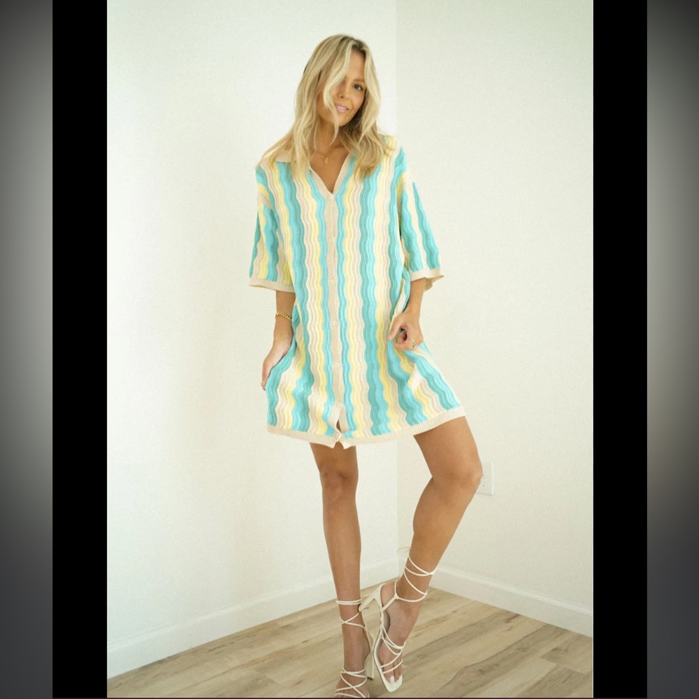 YELLOW THE LABEL FELIX KNIT DRESS IN TROPIC